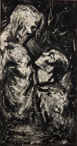 Gerald Coles - 1956 Monotype, Two Figures