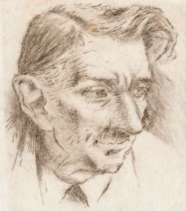 Gerald Coles - Mid 20th Century Monotype, Portrait