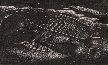 Gerald Coles - Mid 20th Century Woodcut, Abstract Form