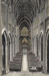 Early 20th Century Mixed Media - Church Interior