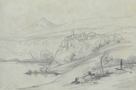 Lady Burlington (1812-1840) - 19th Century Graphite Drawing, Scenes of Italy