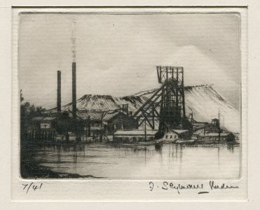 F Seymour Haden - Early 20th Century Drypoint, Christmas Card Signed 4/41
