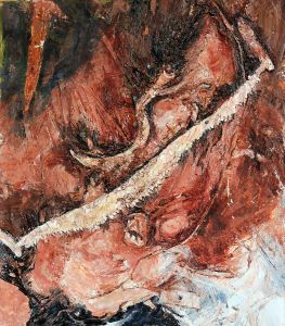 Linda Crane - 1957 Mixed Media, Sickle on the Floor