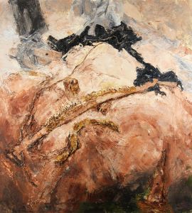 Linda Crane - Contemporary Mixed Media, Sickle on the Floor