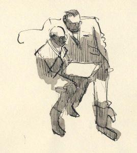 Frances Watt - Mid 20th Century Pen and Ink Drawing