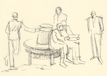 Frances Watt - Mid 20th Century Pen and Ink Drawing