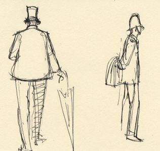 Frances Watt - Mid 20th Century Pen and Ink Drawing