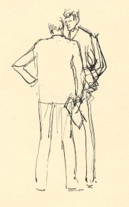 Frances Watt - 1962 Pen and Ink Drawing, Drawn for The Times