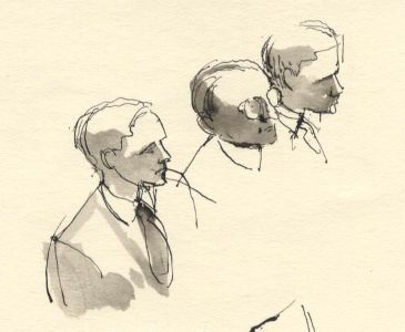 Frances Watt - Mid 20th Century Pen and Ink Drawing