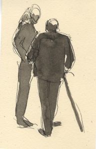 Frances Watt - Mid 20th Century Pen and Ink Drawing