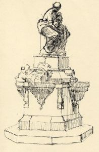 Frances Watt - Mid 20th Century Pen and Ink Drawing