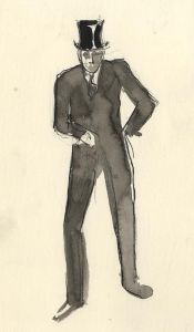 Frances Watt - 1961 Pen and Ink Drawing, At the Discount Market