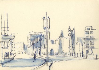 Frances Watt - Mid 20th Century Pen and Ink Drawing