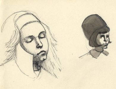 Frances Watt - 1965 Pen and Ink Drawing