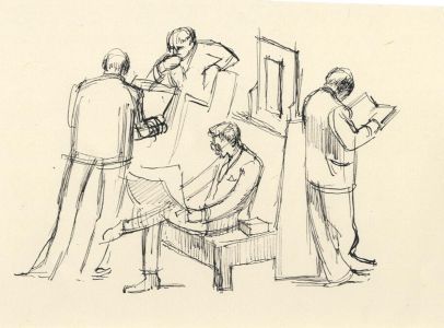 Frances Watt - Mid 20th Century Pen and Ink Drawing