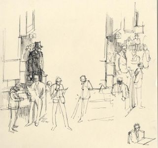 Frances Watt - Mid 20th Century Pen and Ink Drawing