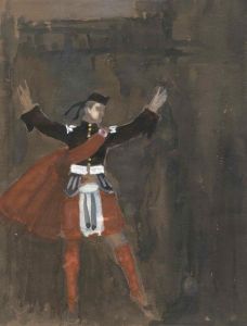 Frances Watt - Mid 20th Century Watercolour, Man in Formal Scottish Attire