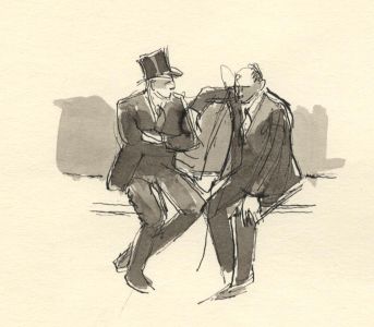 Frances Watt - Mid 20th Century Watercolour, City Traders