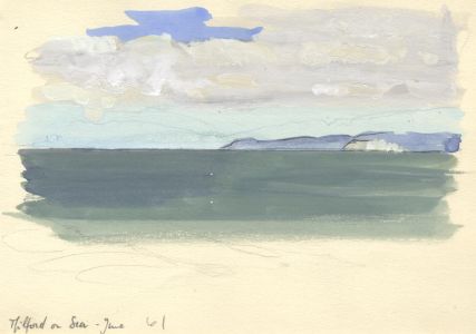 Frances Watt - 1961 Watercolour, Milford on Sea