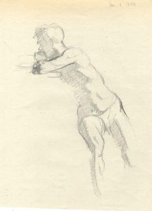 Frances Watt - Mid 20th Century Graphite Drawing, Figure Study