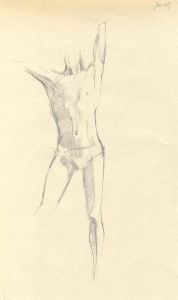 Frances Watt - Mid 20th Century Graphite Drawing, Figure Study