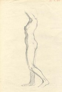 Frances Watt - Mid 20th Century Graphite Drawing, Figure Study