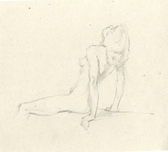 Frances Watt - Mid 20th Century Graphite Drawing, Figure Study