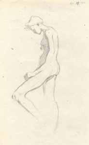 Frances Watt - Mid 20th Century Graphite Drawing, Figure Study