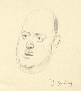 Frances Watt - Mid 20th Century Graphite Drawing, Dr. Beeching