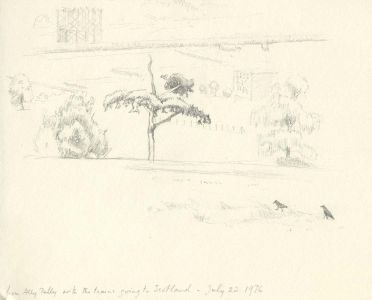Frances Watt - 1976 Graphite Drawing, From Ally Pally