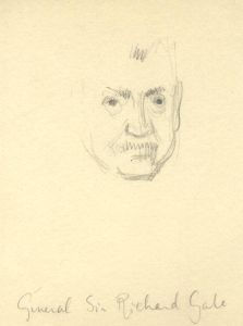 Frances Watt - Mid 20th Century Graphite Drawing, General Sir Richard Gale