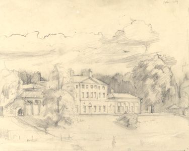 Frances Watt - Mid 20th Century Graphite Drawing, Kenwood House