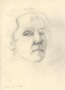 Frances Watt - 1964 Graphite Drawing, Portrait