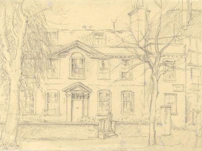 Frances Watt - 1946 Graphite Drawing, Hornsey Student Work
