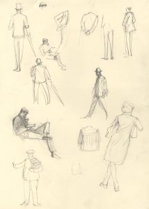 Frances Watt - Mid 20th Century Graphite Drawing, People