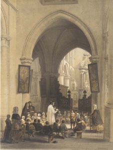 Louis Haghe - Large 1850 Lithograph, Herenthals