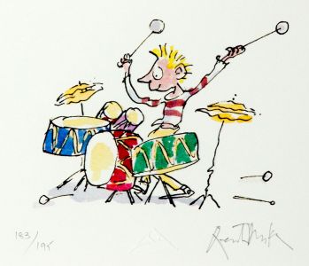 Quentin Blake - SLE 2005 Giclee, Signed, He Can Be Heard from Miles Around