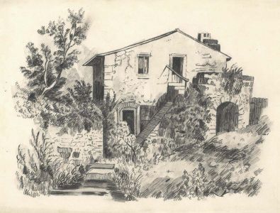 19th Century Graphite Drawing