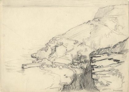 Frank Lewis Emanuel - Early 20th Century Graphite Drawing, Babbacombe