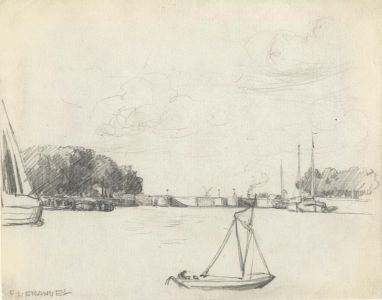 Frank Lewis Emanuel - Early 20th Century Graphite Drawing