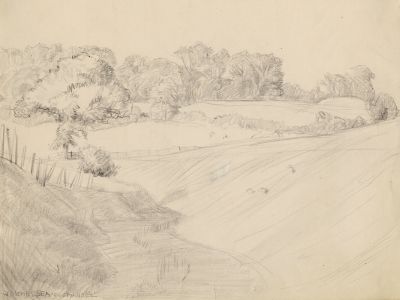 Frank Lewis Emanuel - Early 20th Century Graphite Drawing, Winchelsea Sussex