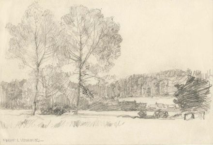 Frank Lewis Emanuel - Early 20th Century Graphite Drawing