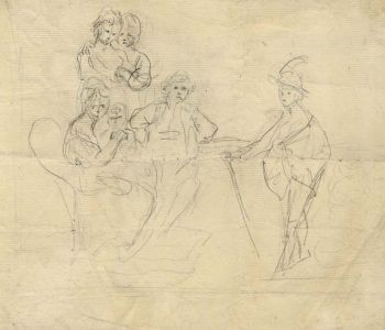 18th Century Graphite Drawing