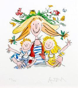 Quentin Blake - 2005 Giclee, Signed Limited Edition, Fantastic Daisy Artichoke