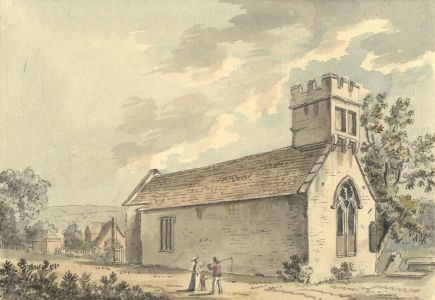 Samuel Hieronymus Grimm - Superb 18th Century Watercolour, Charlcombe Church