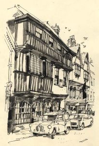 Paul Sharp - Monochrome 1964 Watercolour, Gloucester Folk Museum