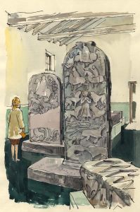 Paul Sharp - 1964 Watercolour, Meigle Museum Perthshire