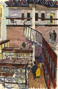 Paul Sharp - 1964 Watercolour, Gulbenkian Museum, Elvet Head, Durham