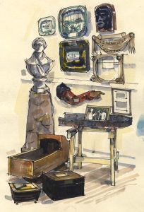 Paul Sharp - 1964 Watercolour, Grace Darling Museum, Bamburgh, Northumberland
