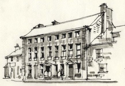 Paul Sharp - 1964 Pen and Ink Drawing, Cowper Museum Olney